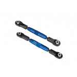 Traxxas Camber links, rear (TUBES blue-anodized, 7075-T6 aluminum, stronger than titanium) (73mm) (2)/ rod ends (4)/ aluminum wrench (1)
