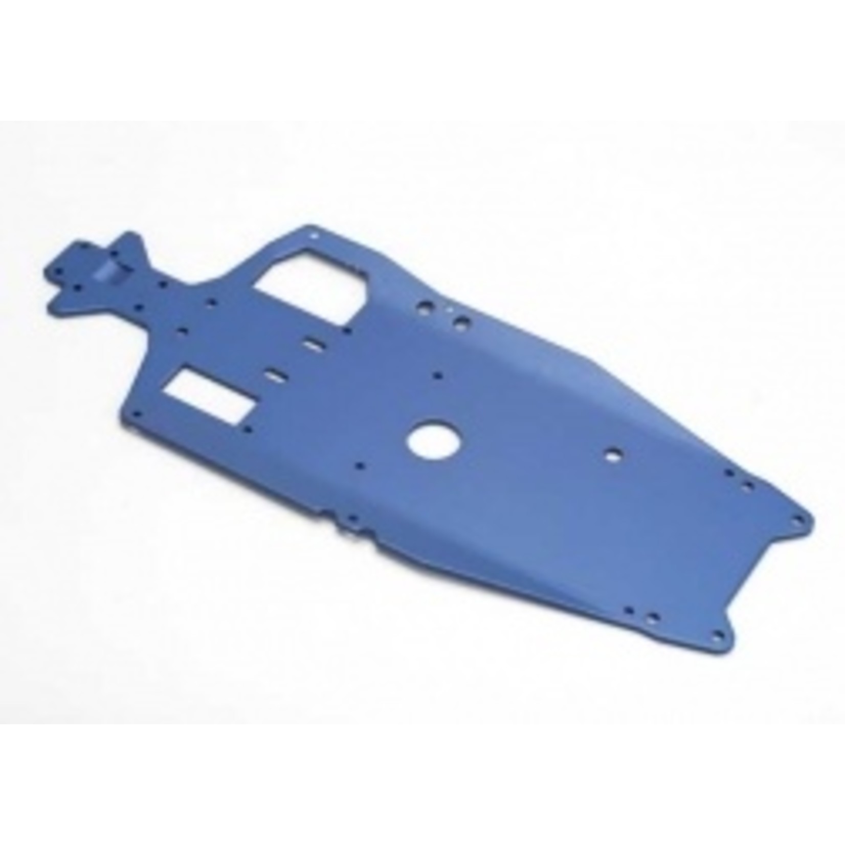 Traxxas Chassis, 6061-T6 aluminum (3mm) (anodized blue)/ adhesive foam pad (1)