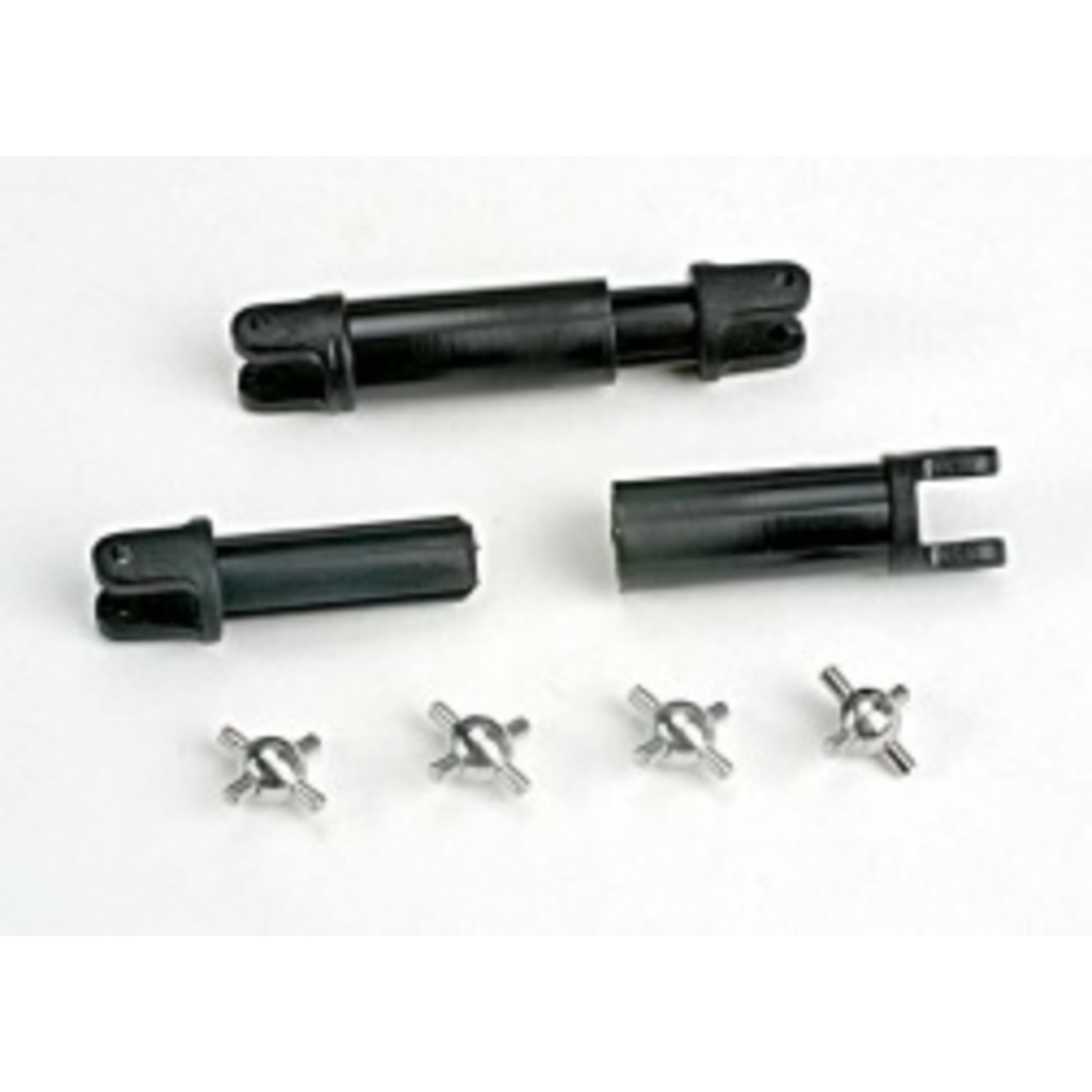 Traxxas Half-shafts (internal-splined (2)/external-splined (2))/ metal U-joints (4)