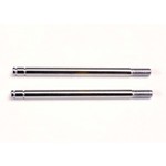 Traxxas Shock shafts, steel, chrome finish (long) (2)