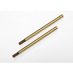 Traxxas Shock shafts, hardened steel, titanium nitride coated (long) (2)