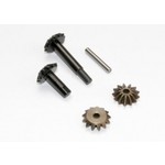Traxxas Gear set, center differential (output gears (2)/ spider gears (2)/ spider gear shaft)