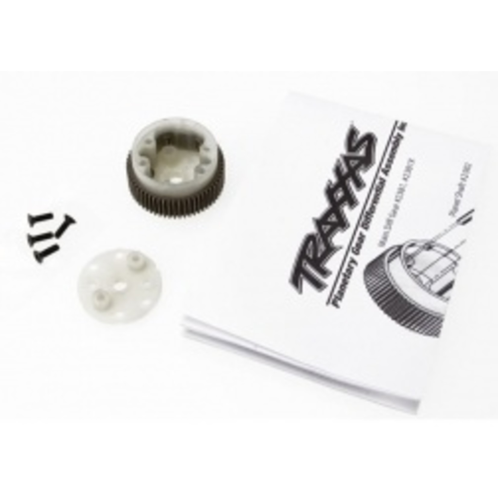Traxxas Main diff with steel ring gear/ side cover plate/ screws (Bandit®, Stampede®, Rustler®)