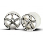Traxxas Wheels, Tracer 2.2" (chrome) (2) (Bandit® rear)