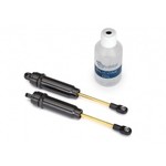 Traxxas Big Bore shocks (XX-long) (hard-anodized & PTFE-coated T6 aluminum)  (assembled with TiN shafts) w/o springs (rear) (2)