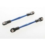 Traxxas Turnbuckles, aluminum (blue-anodized), toe links, 59mm (2) (assembled w/ rod ends & hollow balls) (requires 5mm aluminum wrench #5477)