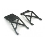 Traxxas Skid plates, front & rear (black)