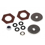 Traxxas Rebuild kit, slipper clutch (steel disc (2)/ friction insert (2)/ 4.0mm NL (1)/ spring washers (4), metal washer (1))