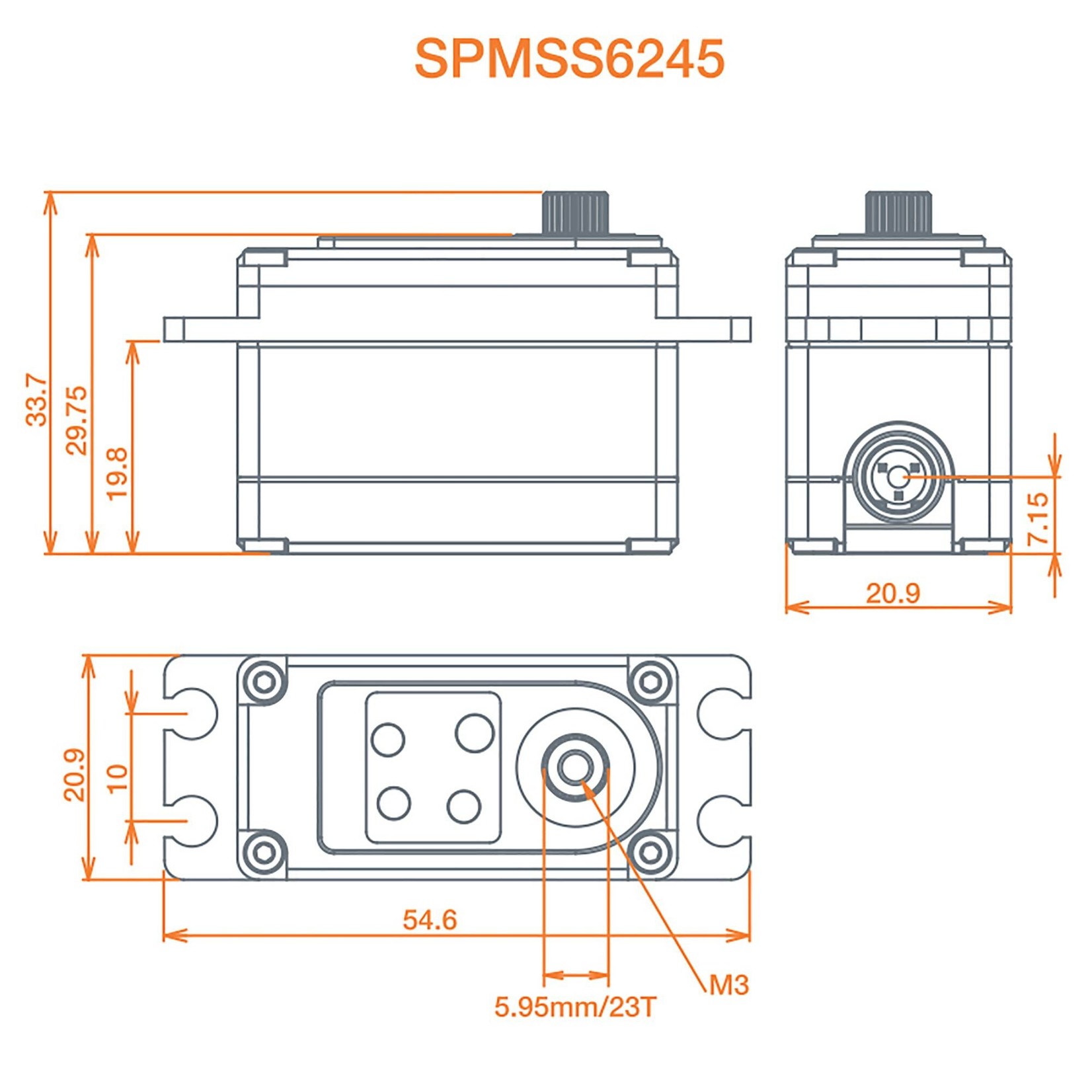Spektrum S6245 Standard Digital High Speed High Torque Surface Servo