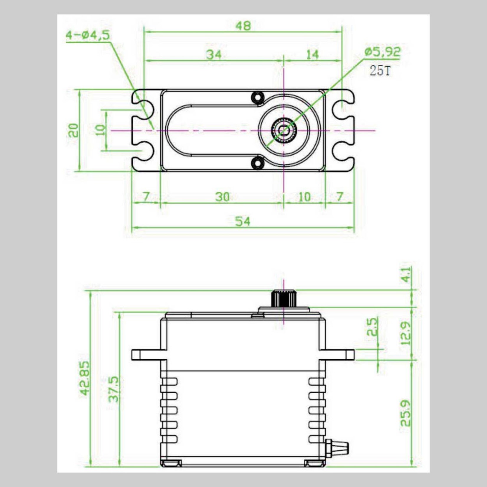 Reefs RC RAW 500HD Servo, Programable