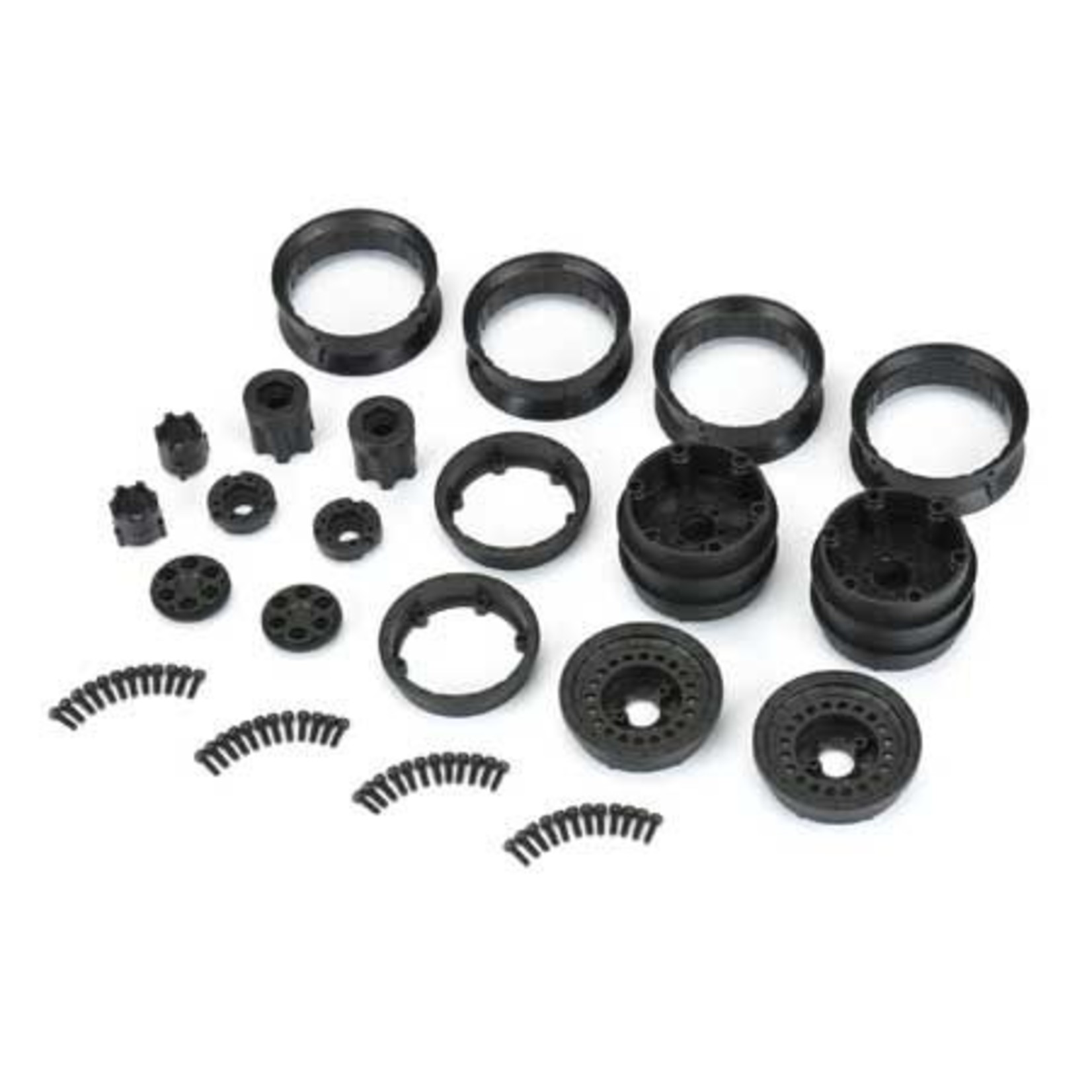 Pro-Line 1/10 Carbine Front/Rear 1.9" 12mm Rock Crawler Wheels (2) Black