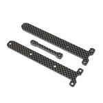 Team Losi Racing (TLR) Carbon Chassis Brace Supports, 1.5 & 3.5mm: 22X-4