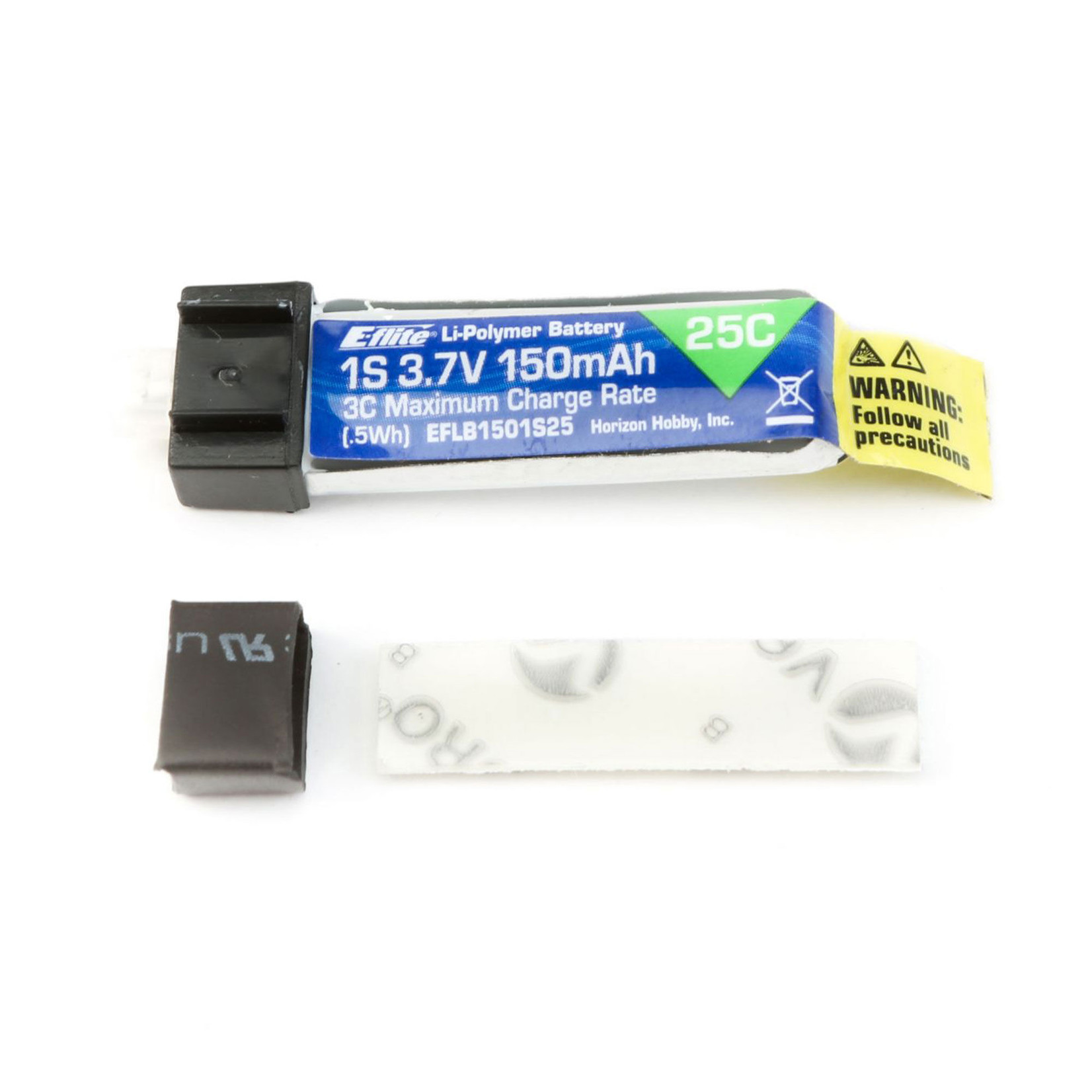 E-Flite 150mAh 1S 3.7V 25C LiPo Battery: PH 1.5 (Ultra Micro)