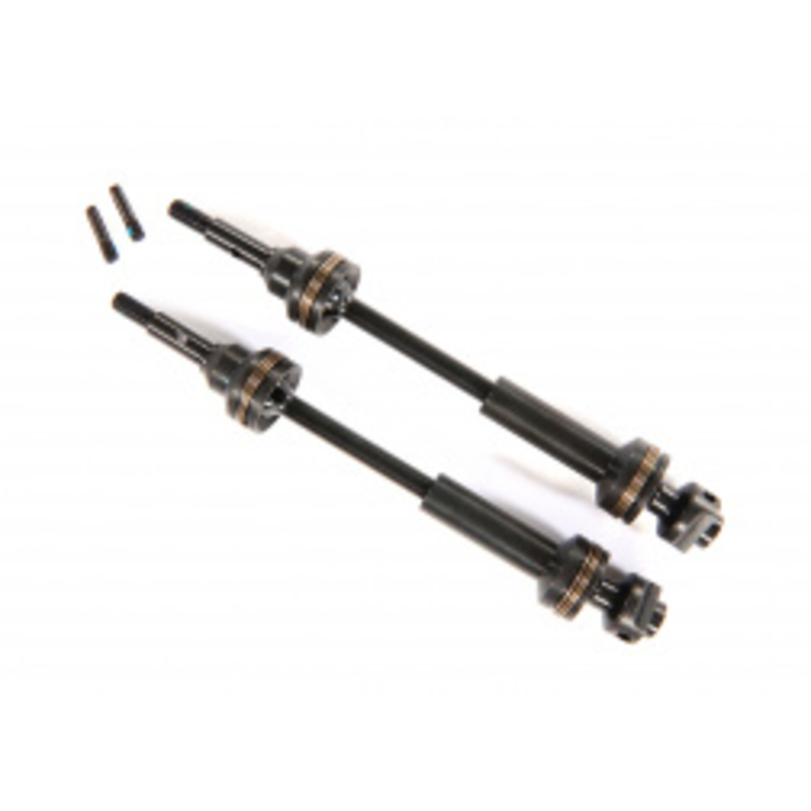 Traxxas Driveshafts, front, steel-spline constant-velocity (complete assembly) (2)