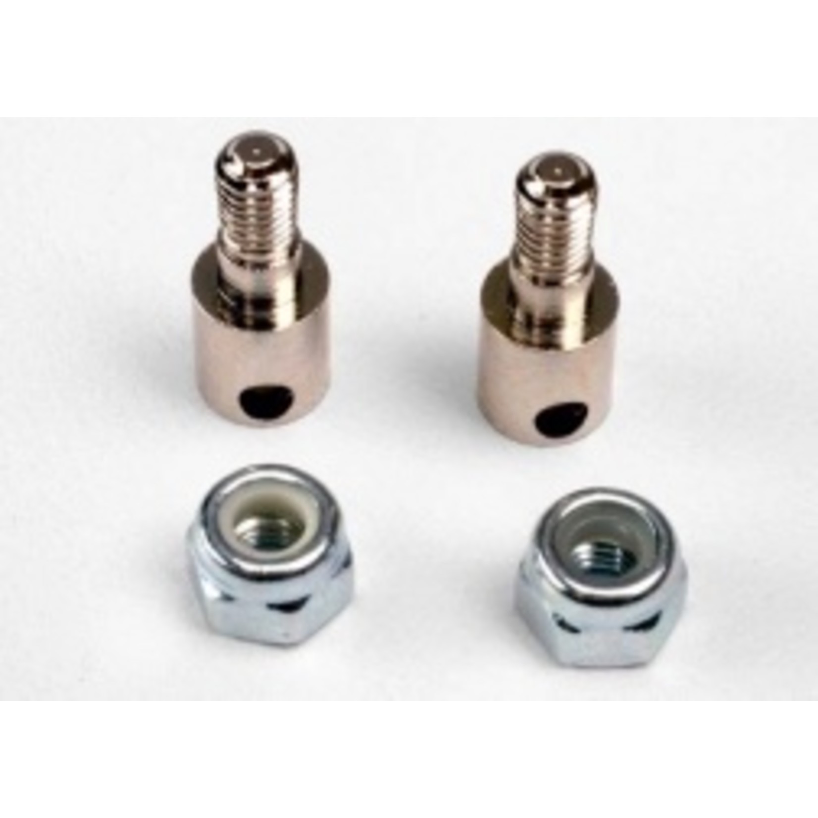 Traxxas Rod guides (2)/ 3mm nylon locknuts (2)
