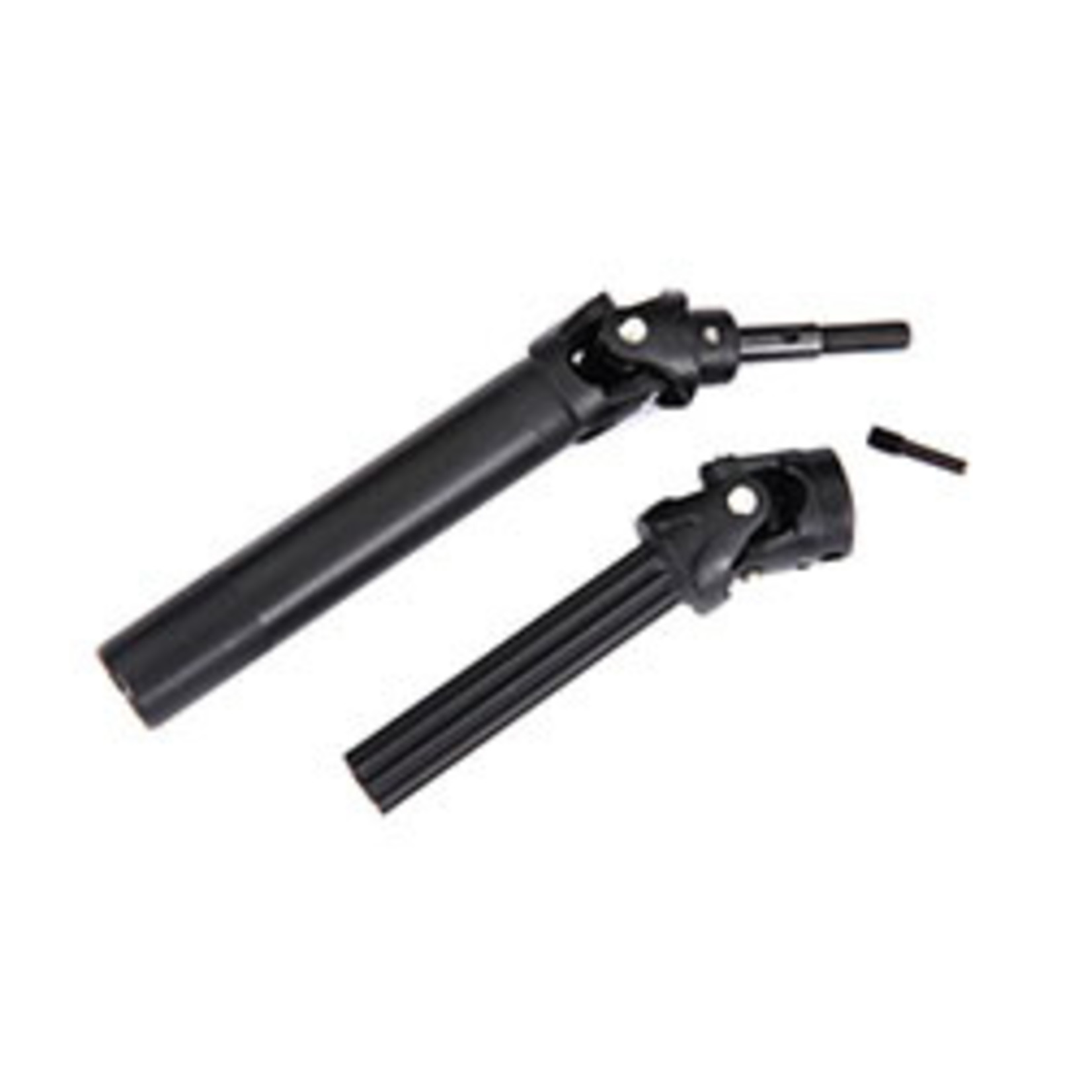 Traxxas Driveshaft assembly, front or rear, Maxx® Duty (1) (left or right) (fully assembled, ready to install)/ screw pin (1)