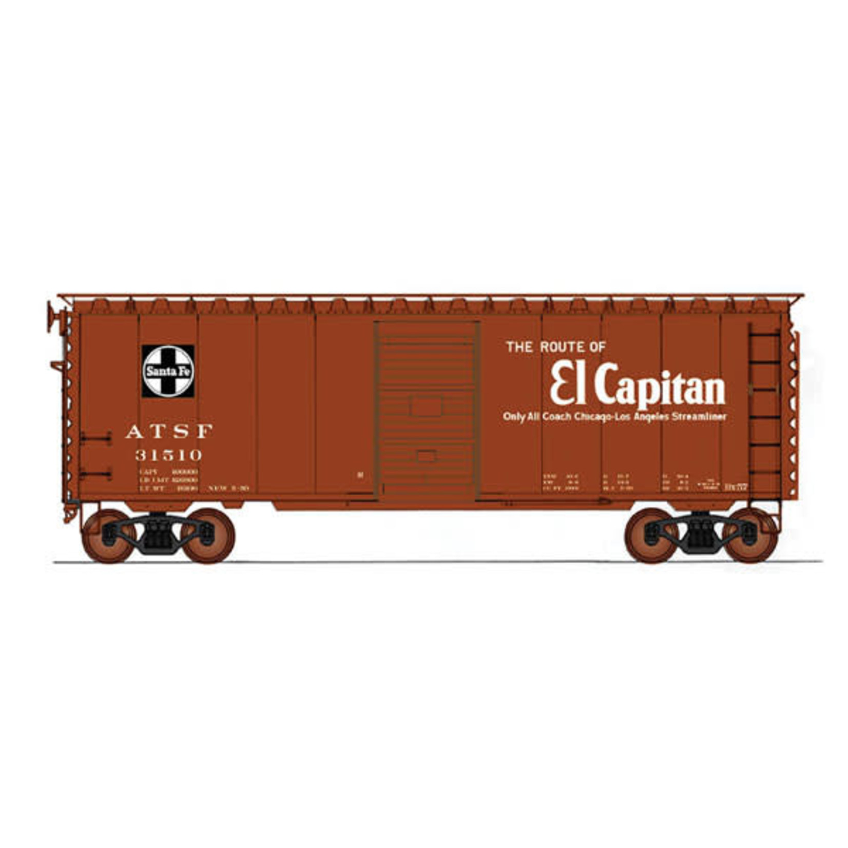 InterMountain Railway CO HO 40' PS-1 Box ATSF Bx57-El Captain
