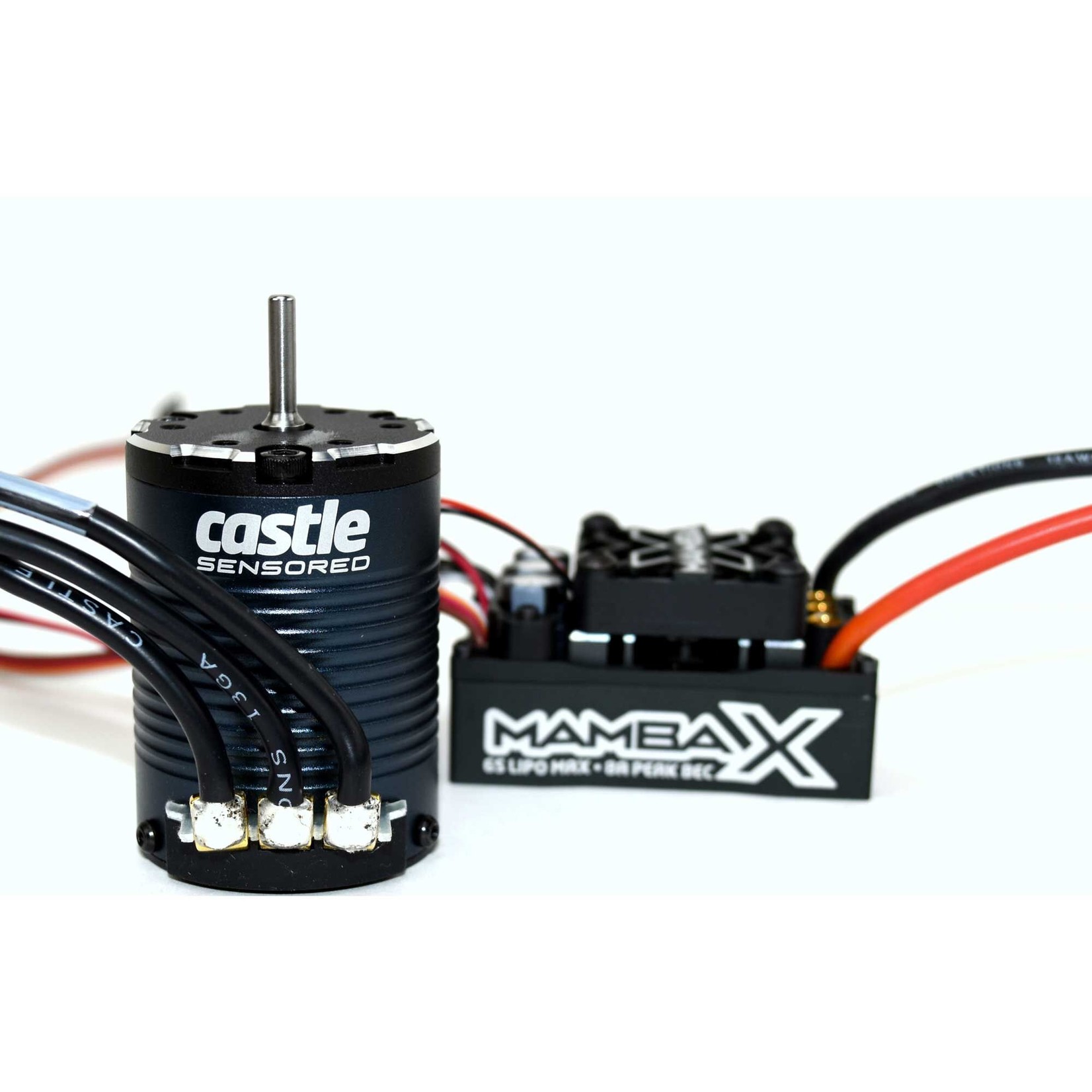Castle Creations Mamba X Waterproof ESC/1406-2280Kv Sensored Brushless Motor Combo: 4mm Bullet