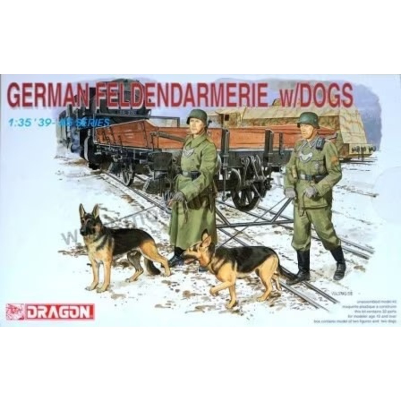 Dragon 1:35 German Feldendarmere w/dogs
