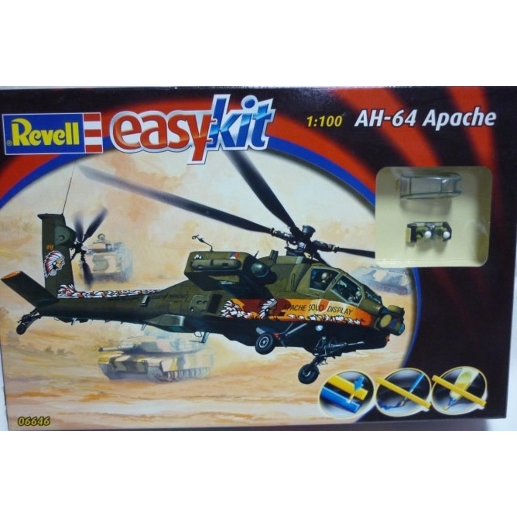 Revell 1:100 Easykit AH-64 Apache