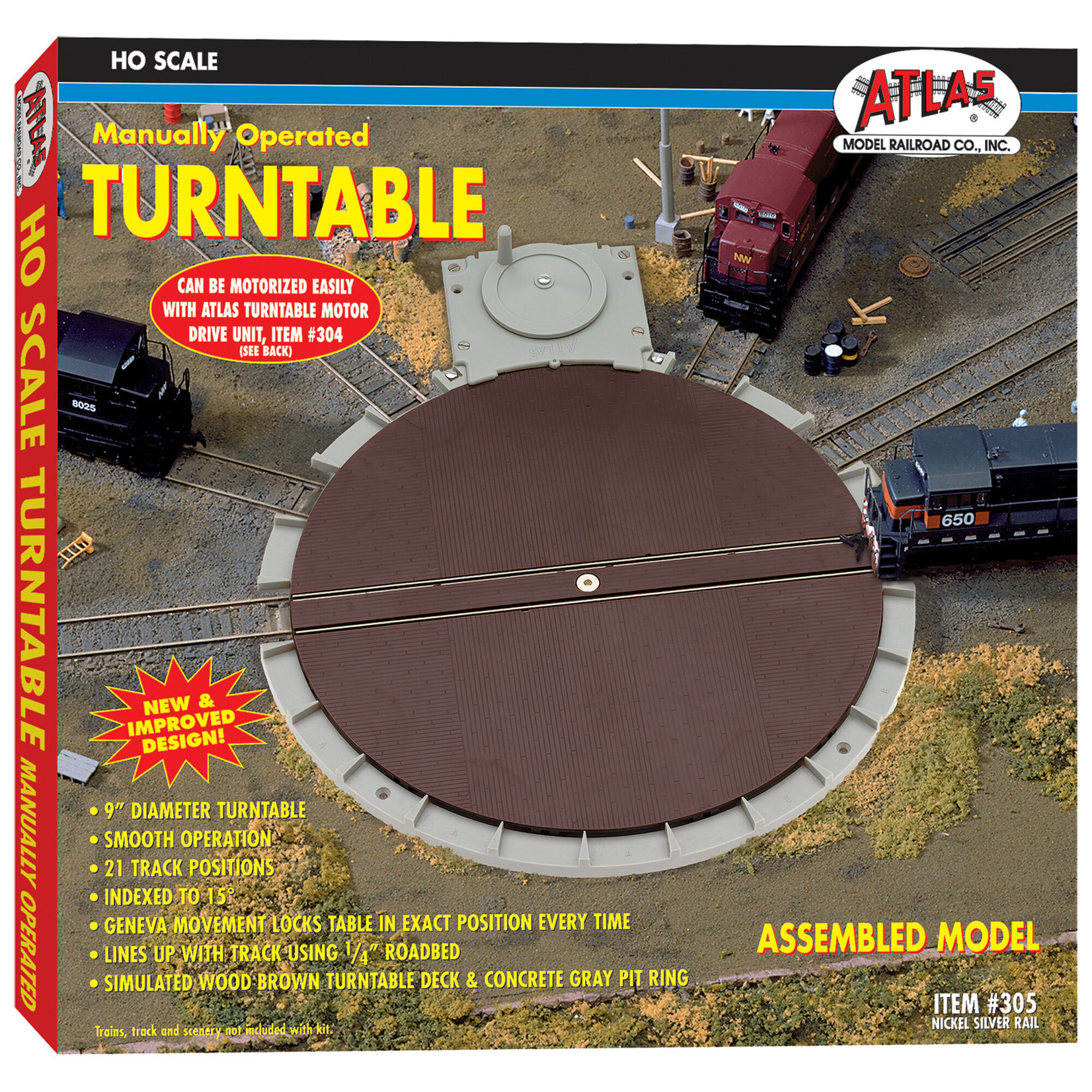 Atlas HO Manual Turntable