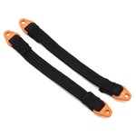 Hot Racing (HR) 100mm Suspension Travel Limit Straps (2) (Orange)