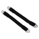 Hot Racing (HR) Hot Racing 95mm Suspension Travel Limit Straps (2) (Silver)