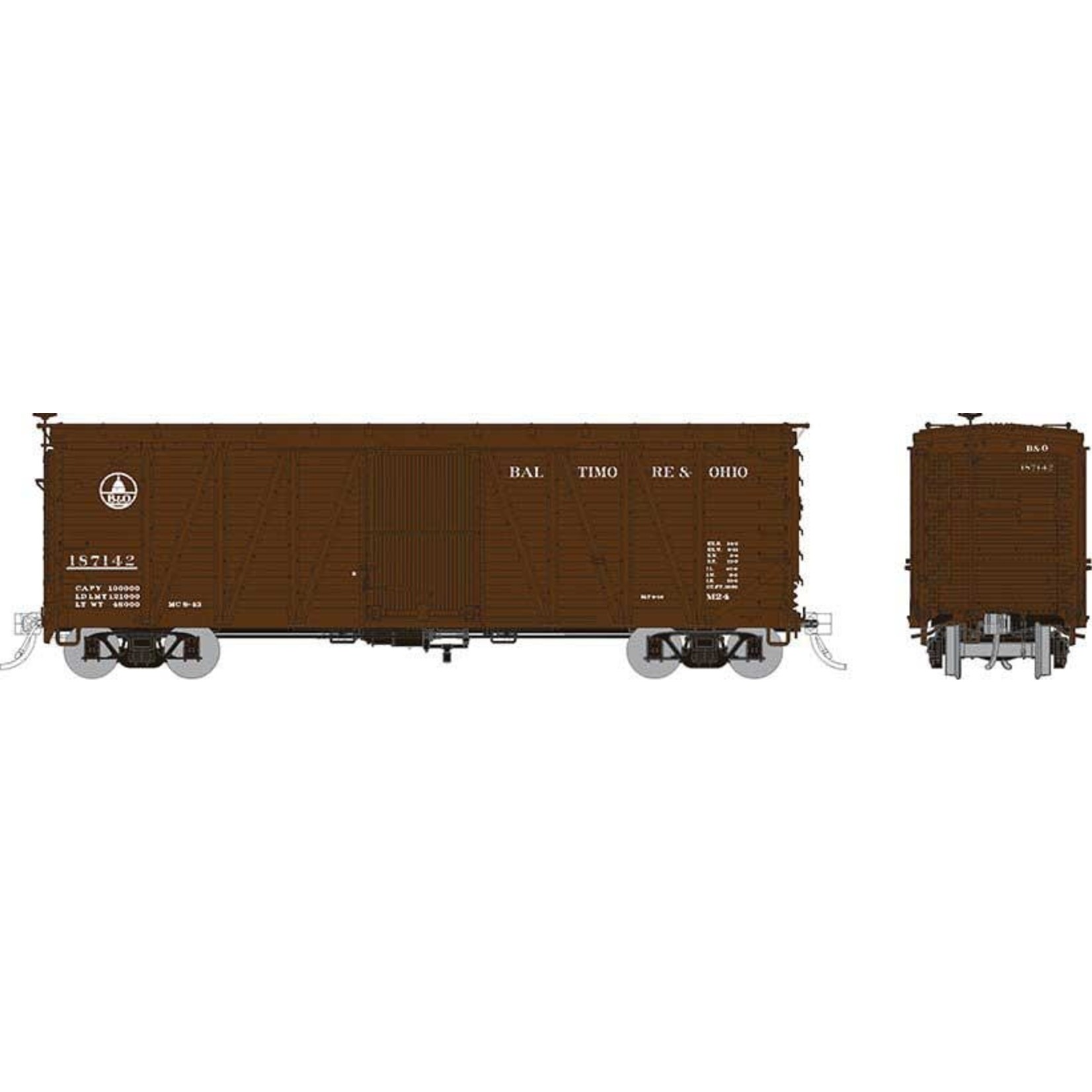 Rapido Trains Inc USRA Single-Sheathed Wood Boxcar Baltimore & Ohio