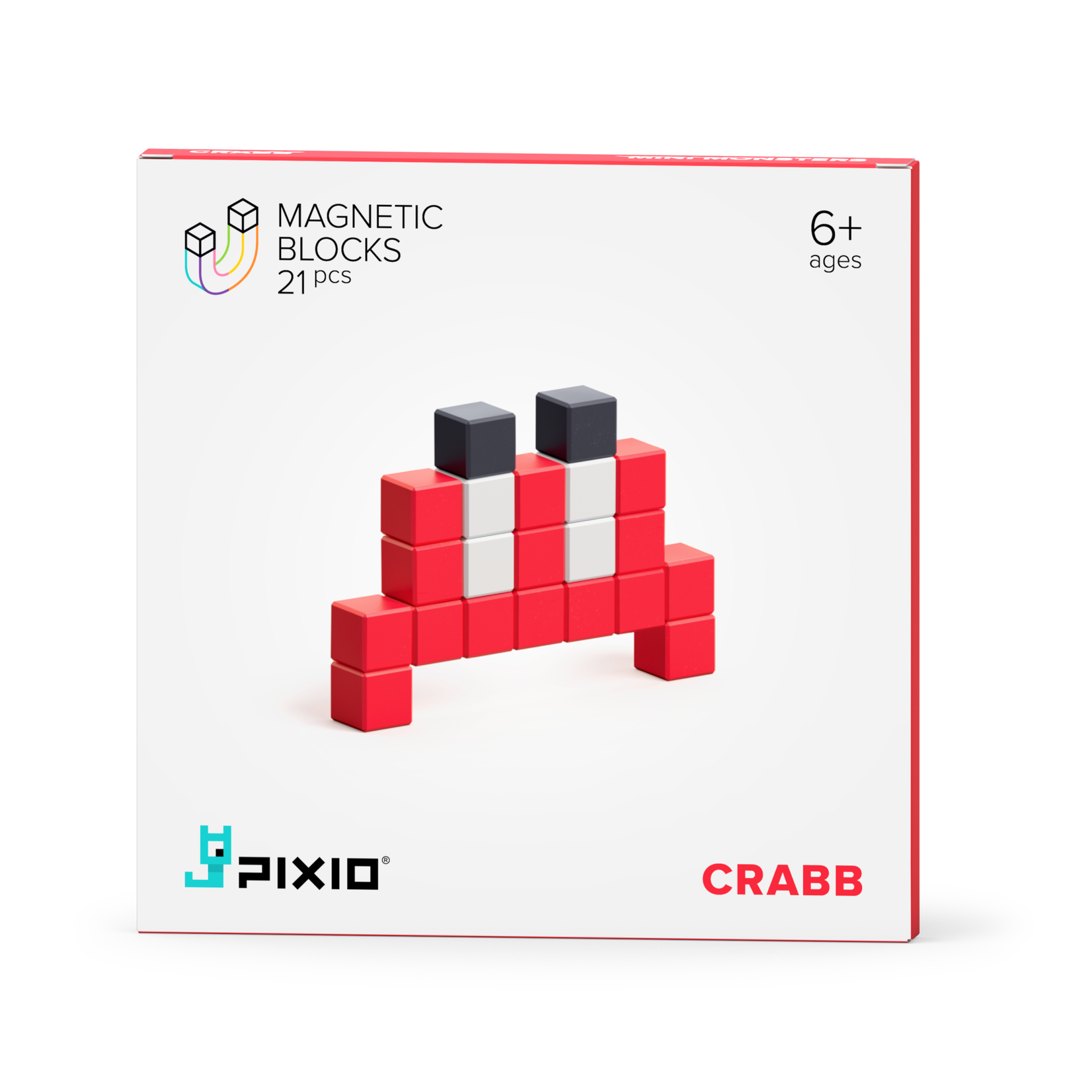 PIXIO Mini Monsters Magnetic Blocks - Crabb