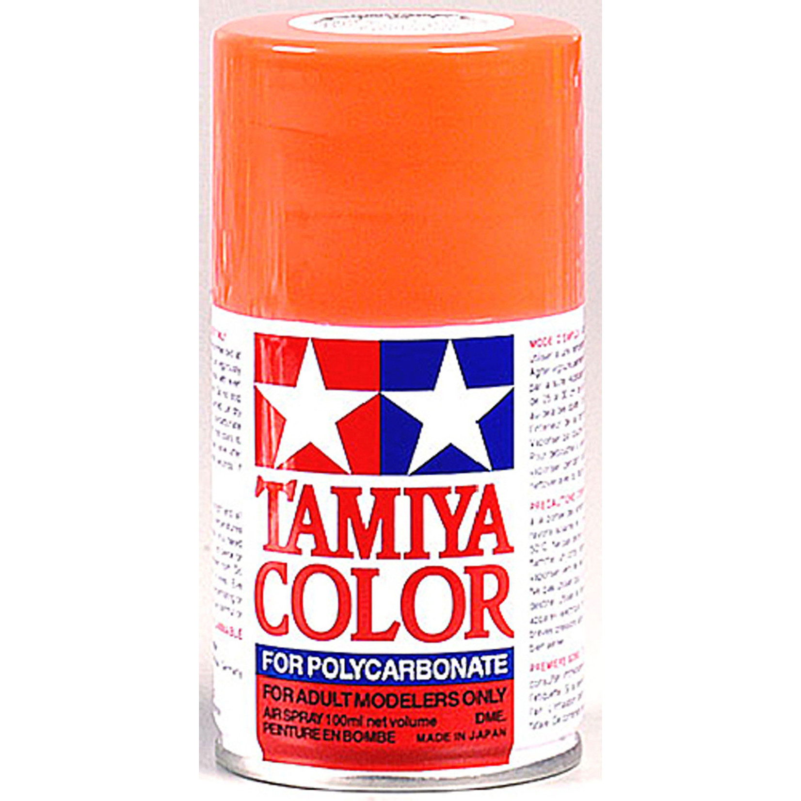 Tamiya Polycarbonate PS-20 Fluorescent Red, Spray 100 ml