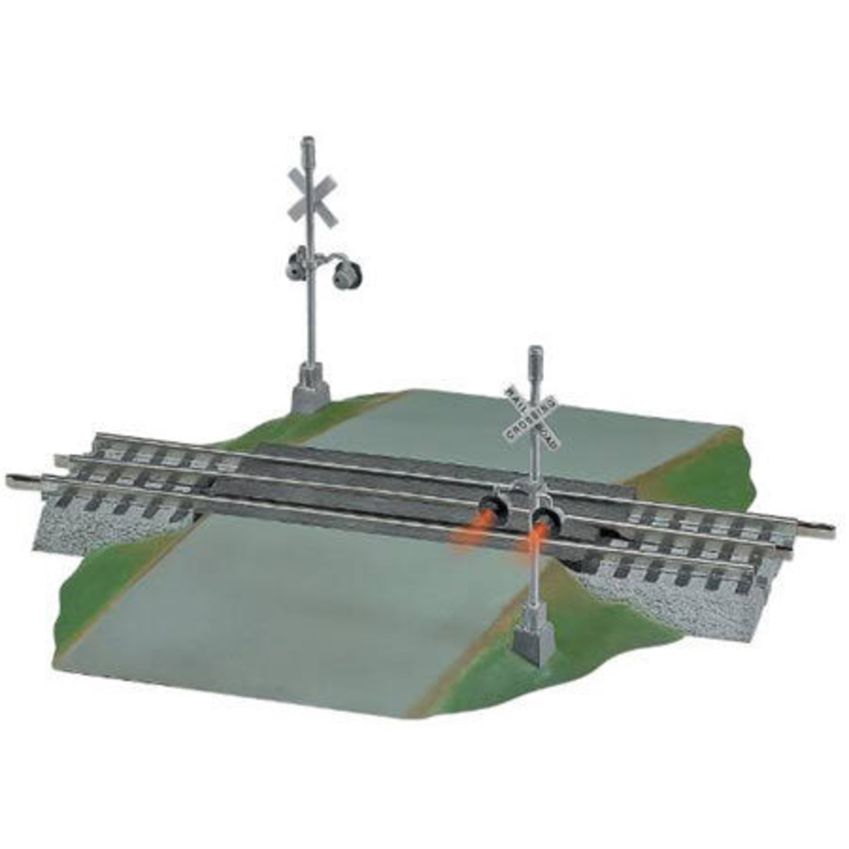 Lionel O FasTrack Grade Crossing with Flashers