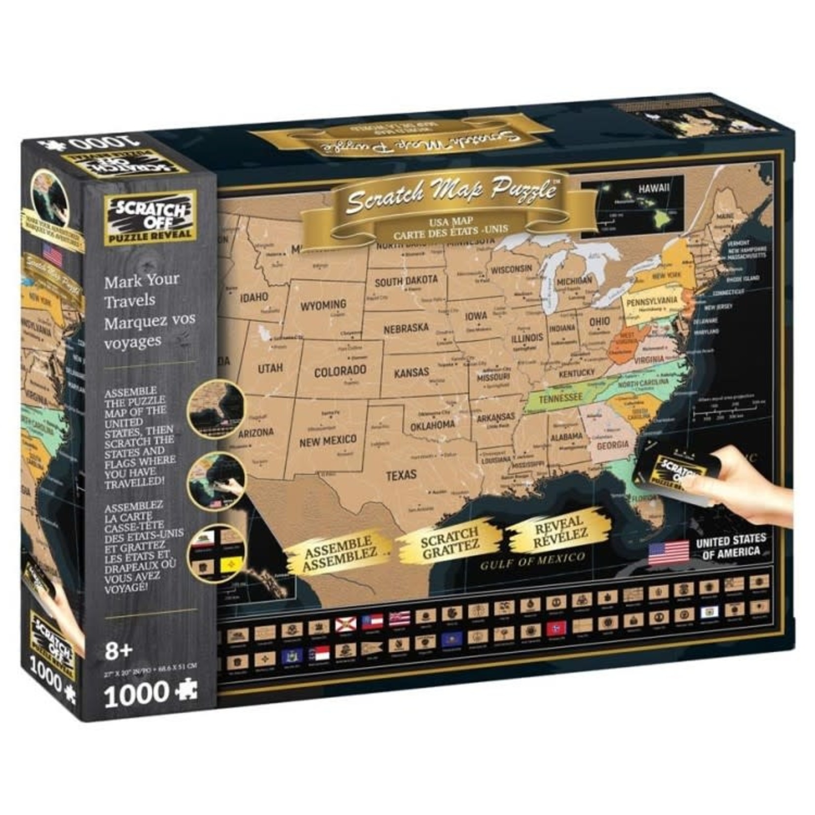 Scratch Off: USA Travel 500pc