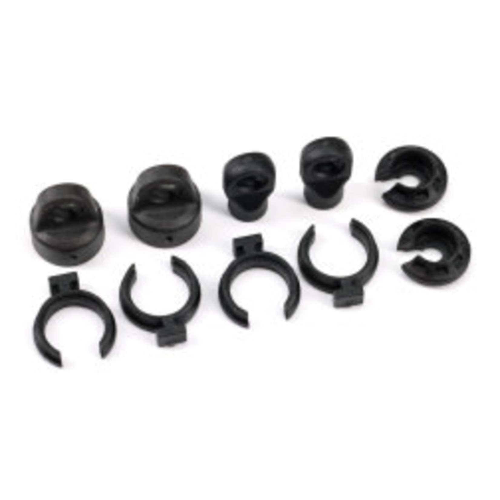 Traxxas TRX-4M Shock cap (2)/ spring perch (2)/ rod end (2)/ spring preload spacer (4)