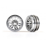 Traxxas TRX-4M Wheels, 1.0" (satin chrome) (2)