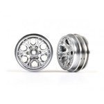 Traxxas TRX-4M Wheels, 1.0" (satin chrome) (2)