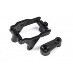 Traxxas TRX-4M Servo mount, steering/ servo horn - black