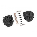 Traxxas TRX-4M Gearbox housing (front & rear)/ 2x4mm BCS (with threadlock) (2)/ 2x8mm BCS (4)/ 3x16mm pins (2)