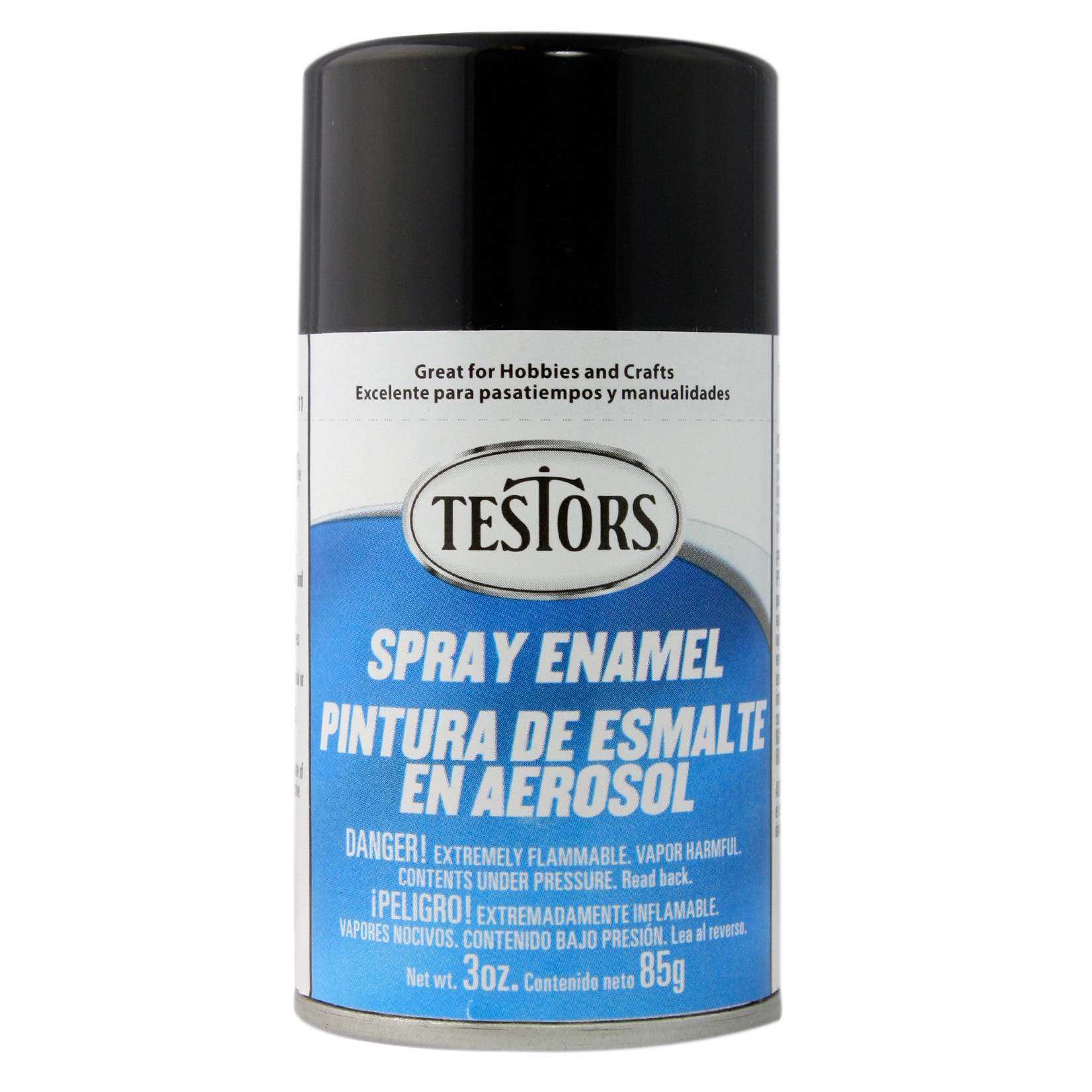 Testors Spray 3 oz Black