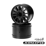 J Concepts Rulux - 2.8" - 12mm Hex Wheel (Black) Stampede/Rustler Rear