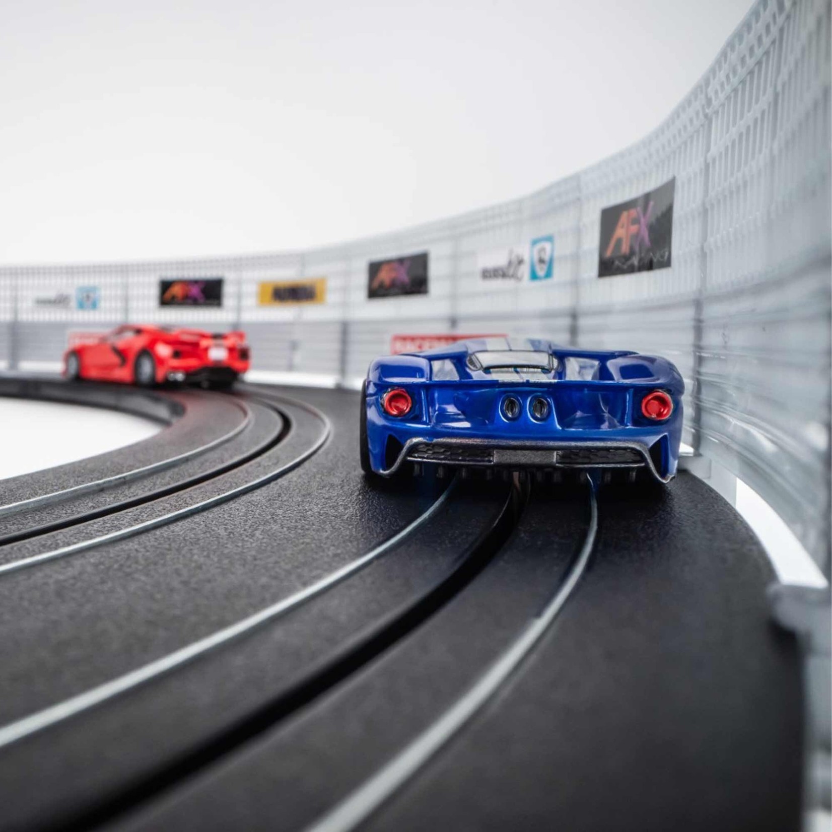 AFX Slot Cars Super Cars 15-Foot Mega G+ HO Slot Car Track Set