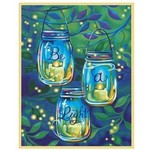 Dimensions Be A Light (Mason Jars Hanging from Tree) Paint by Number (11"x14")