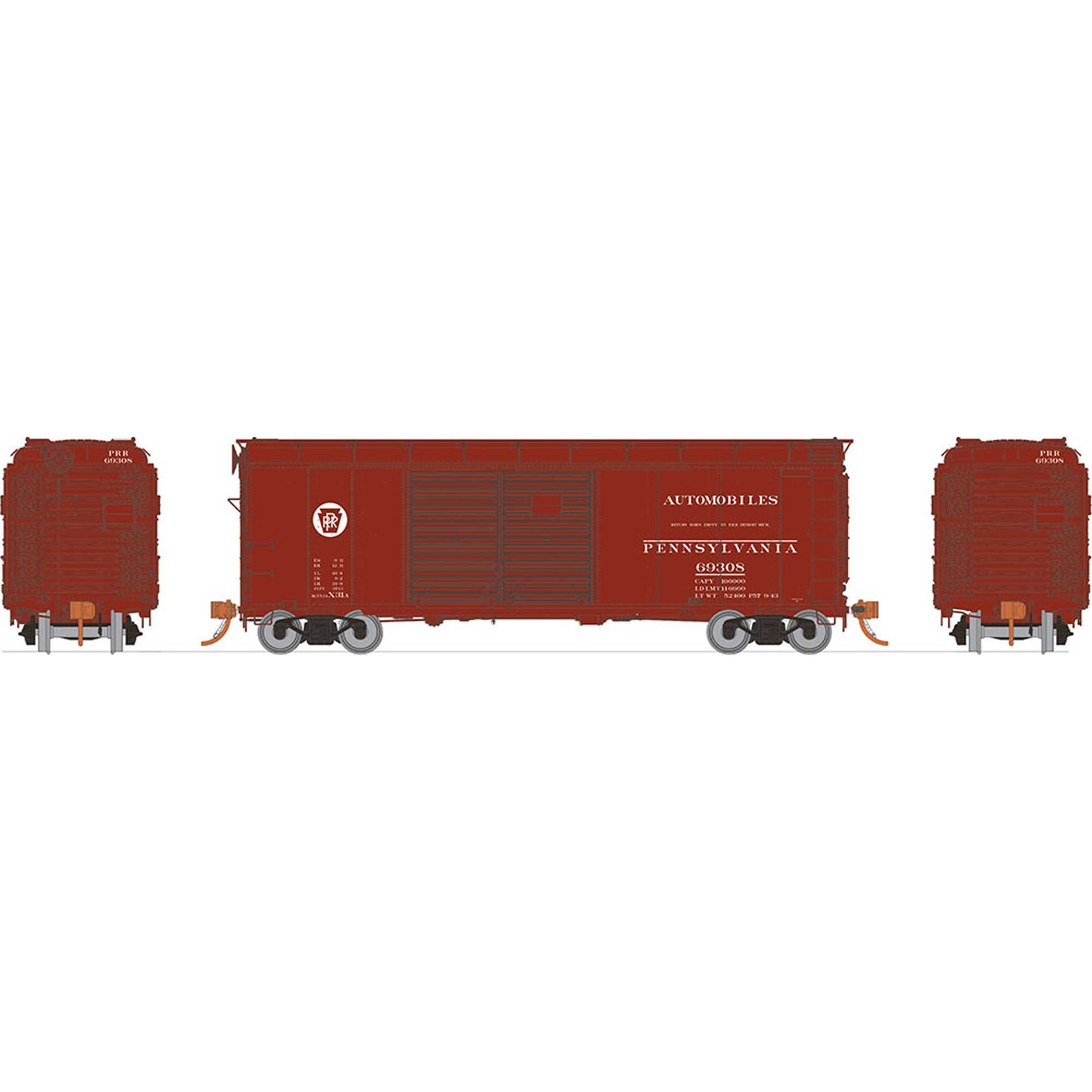 Rapido Trains Inc HO X31A Boxcar Double Door PRR Circle (1)