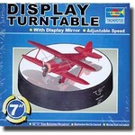 Battery Operated Round Mirrored Display Turntable for Model Kits (7"Dia)
