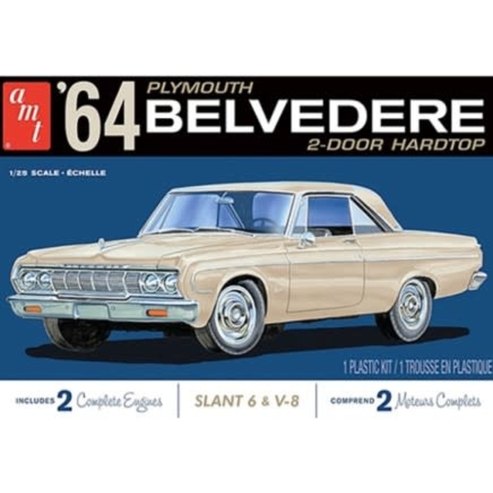 AMT 1/25 1964 Plymouth Belvedere with Straight 6 Engine