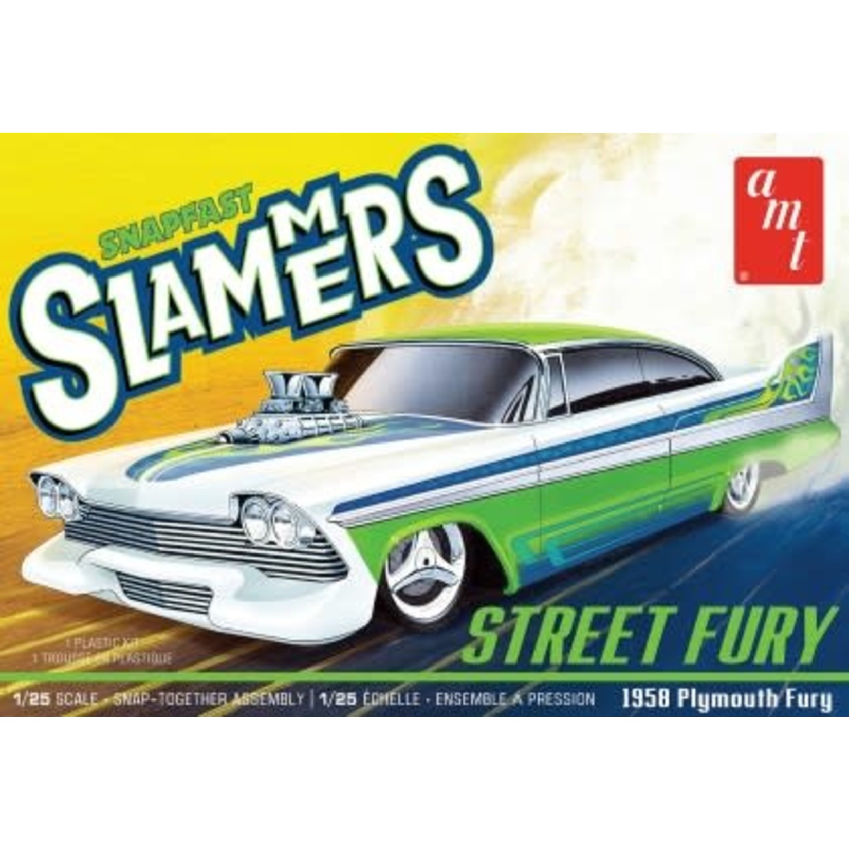 AMT 1/25 1958 Plymouth Street Fury Slammers (Snap)