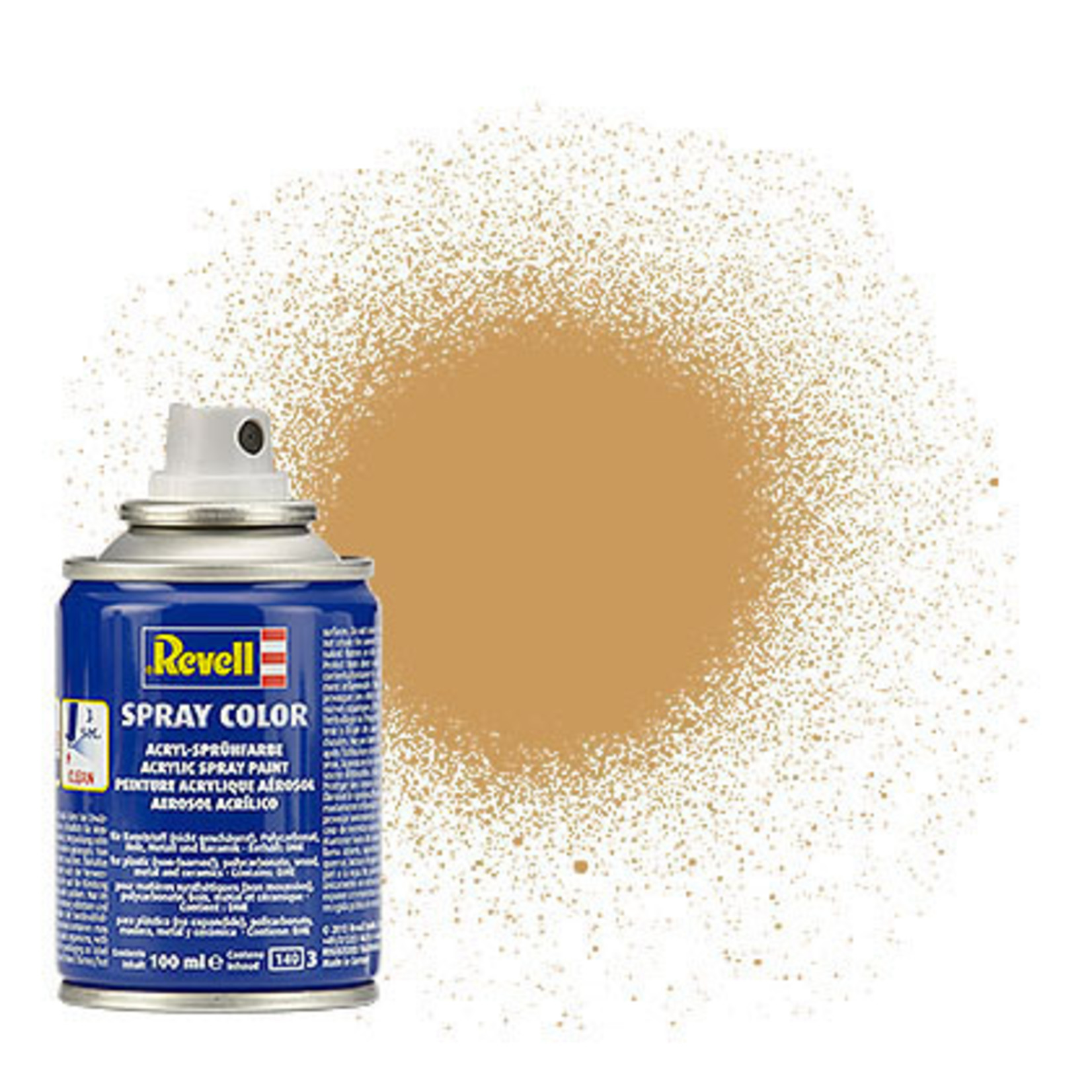 Revell 100ml Acrylic Ochre Brown Mat Spray EACH