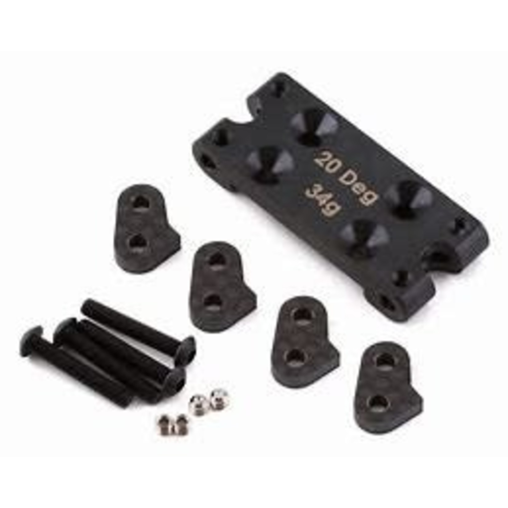 Team Associated B6.3 steel bulkhead 20 degree