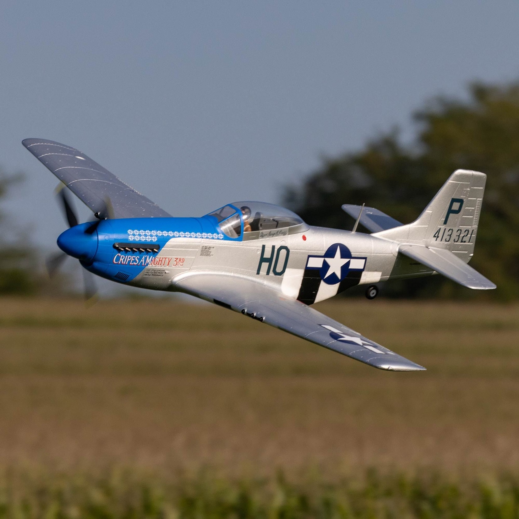 E-Flite P-51D Mustang 1.2m BNF Basic with AS3X and SAFE Select “Cripes A’Mighty 3rd”
