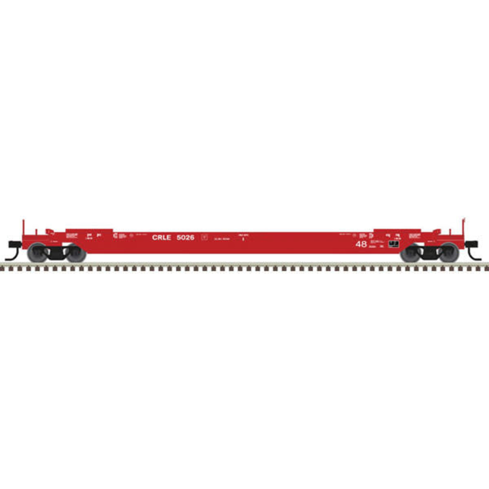 Atlas HO Coe Rail Leasing CRLE 5073 (red, white) 48' Well Car