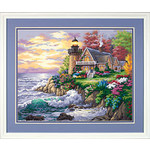 Dimensions Guardian of the Sea (Cottage Lighthouse) Paint by Number (20"x16")